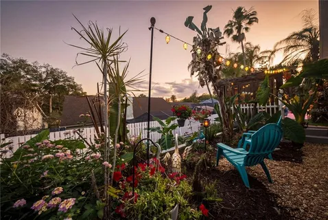 a view of a chairs and tables in the patio
