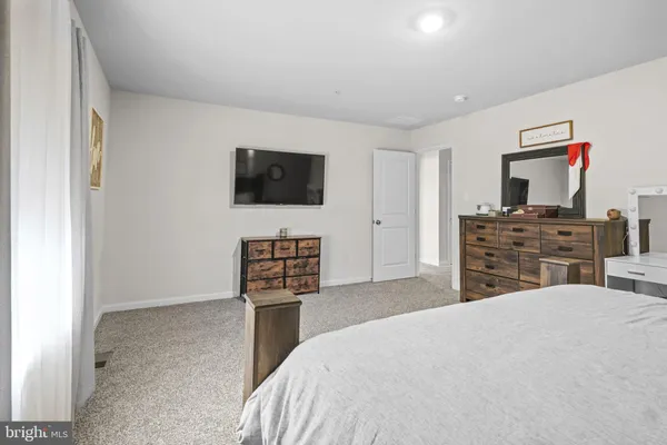 a view of a patio with couches and a potted plant on a wooden floor