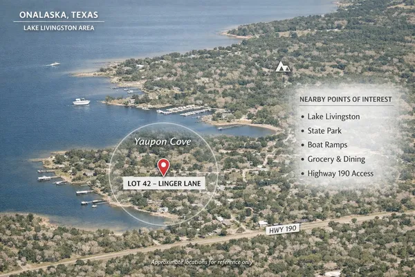 $11,000 | Lot 42 Linger Lane, Onalaska, TX 77360