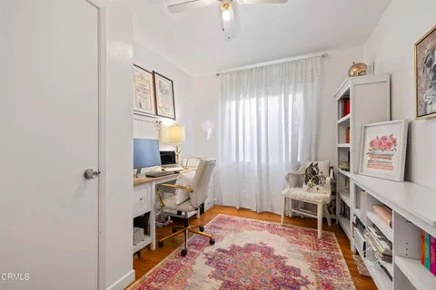 a room with furniture and a window