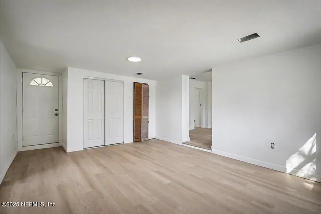 a house view with a garden space