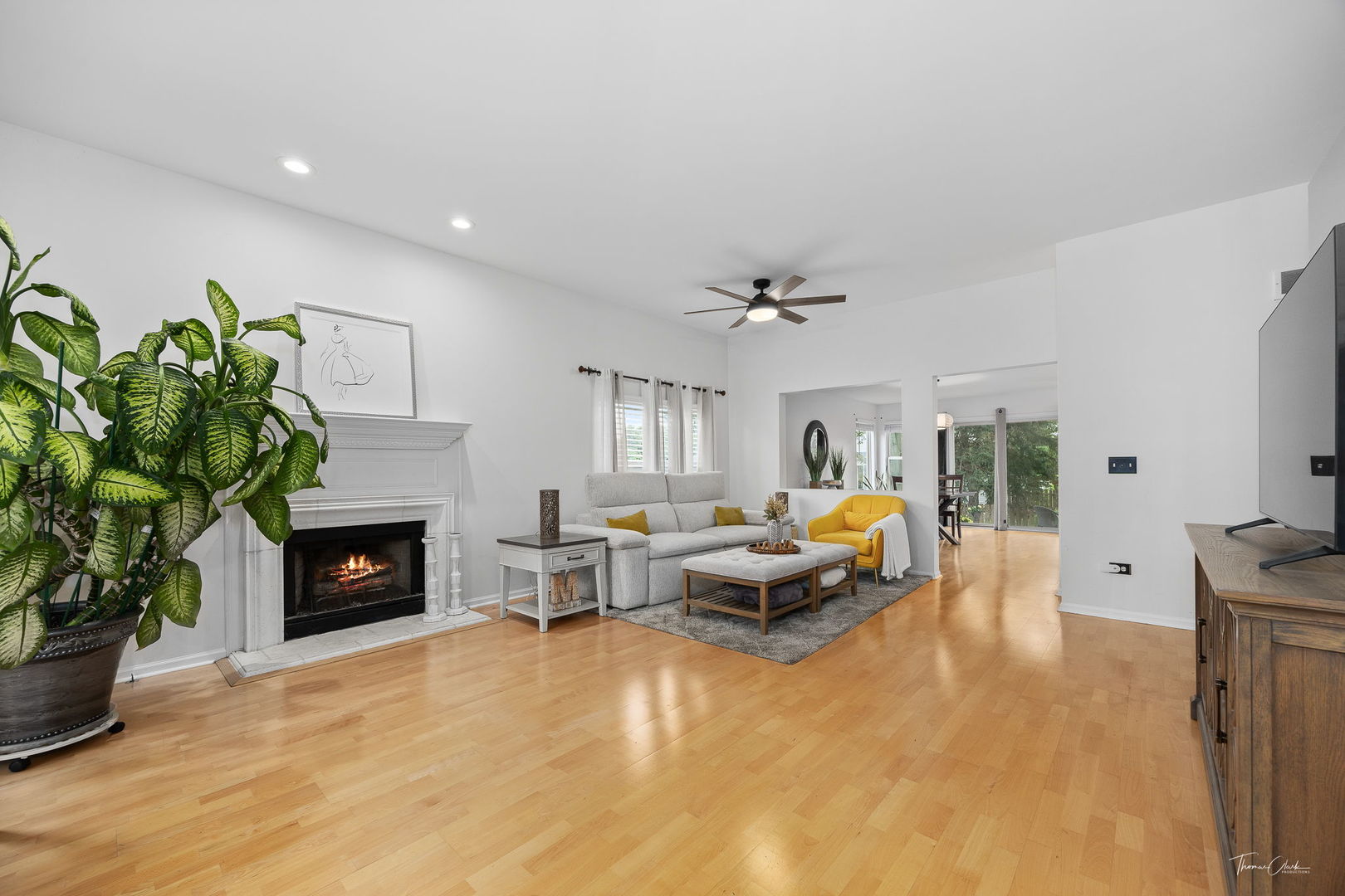1910 Baldwin Way Bolingbrook, IL 60490 - Photo 7 of 38 a living room with furniture and a fireplace