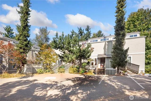 a view of a house with a street