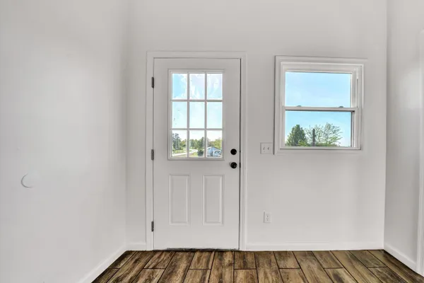 wooden floor in an empty room