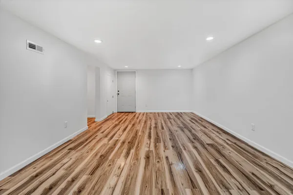 a view of wooden floor in a room