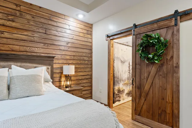 a room with furniture and a window