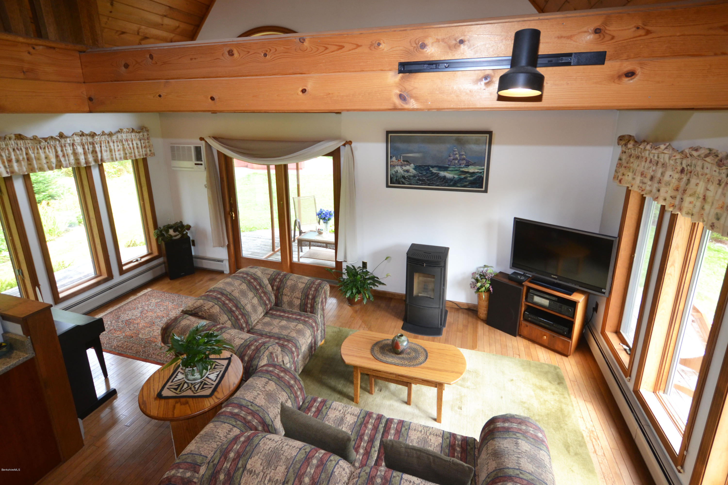 18 Baumann Road Peru, MA 01235 - Photo 22 of 52 a living room with furniture and a flat screen tv