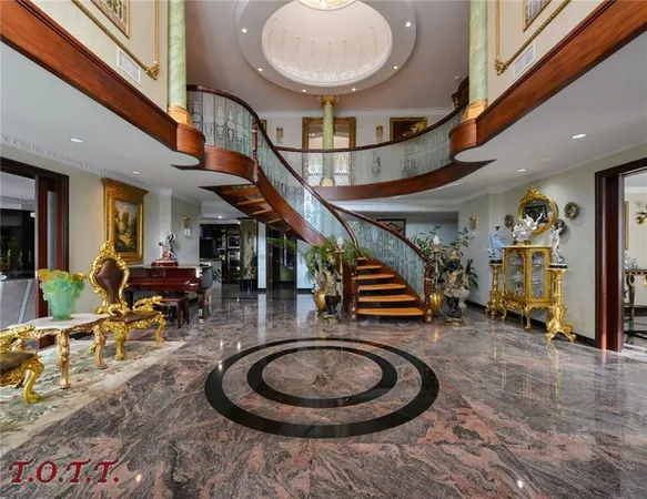 a room with furniture and a gym