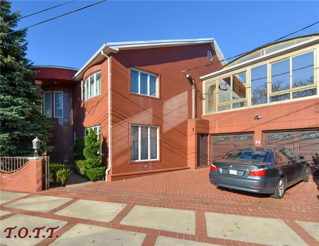 a car parked in front of a building