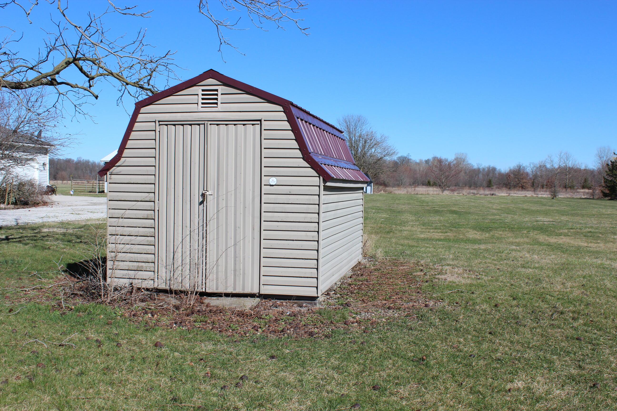 540 Newmans-Cardington Road West Prospect, OH 43342 - Photo 13 of 41 Storage Shed with electric