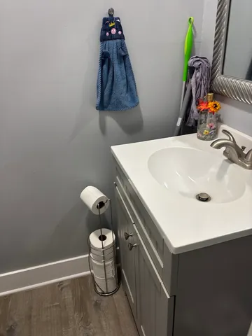 a bathroom with a sink and a toilet