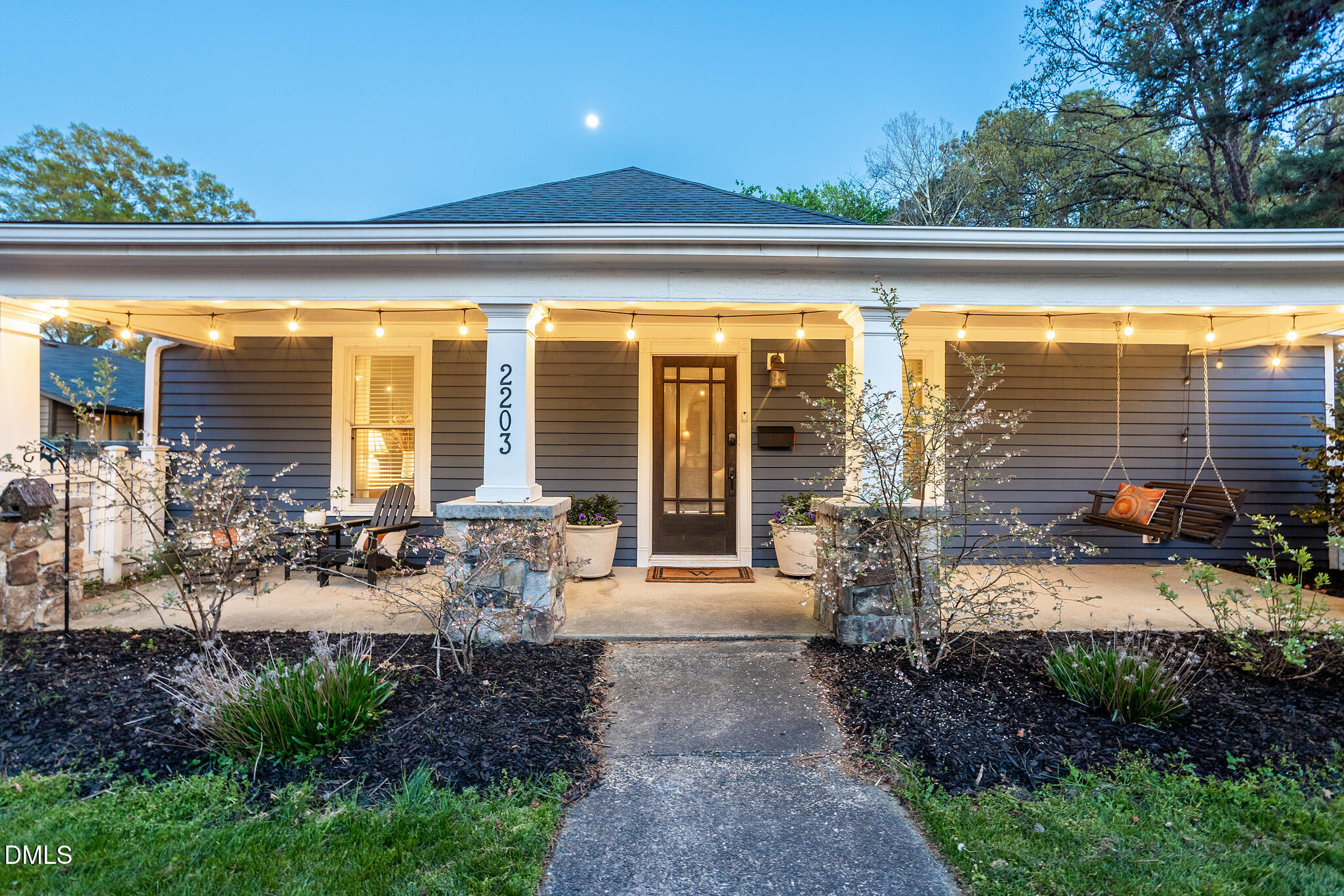 2203 Chapel Hill Road Durham, NC 27707 - Photo 3 of 27 Front of House Twilight