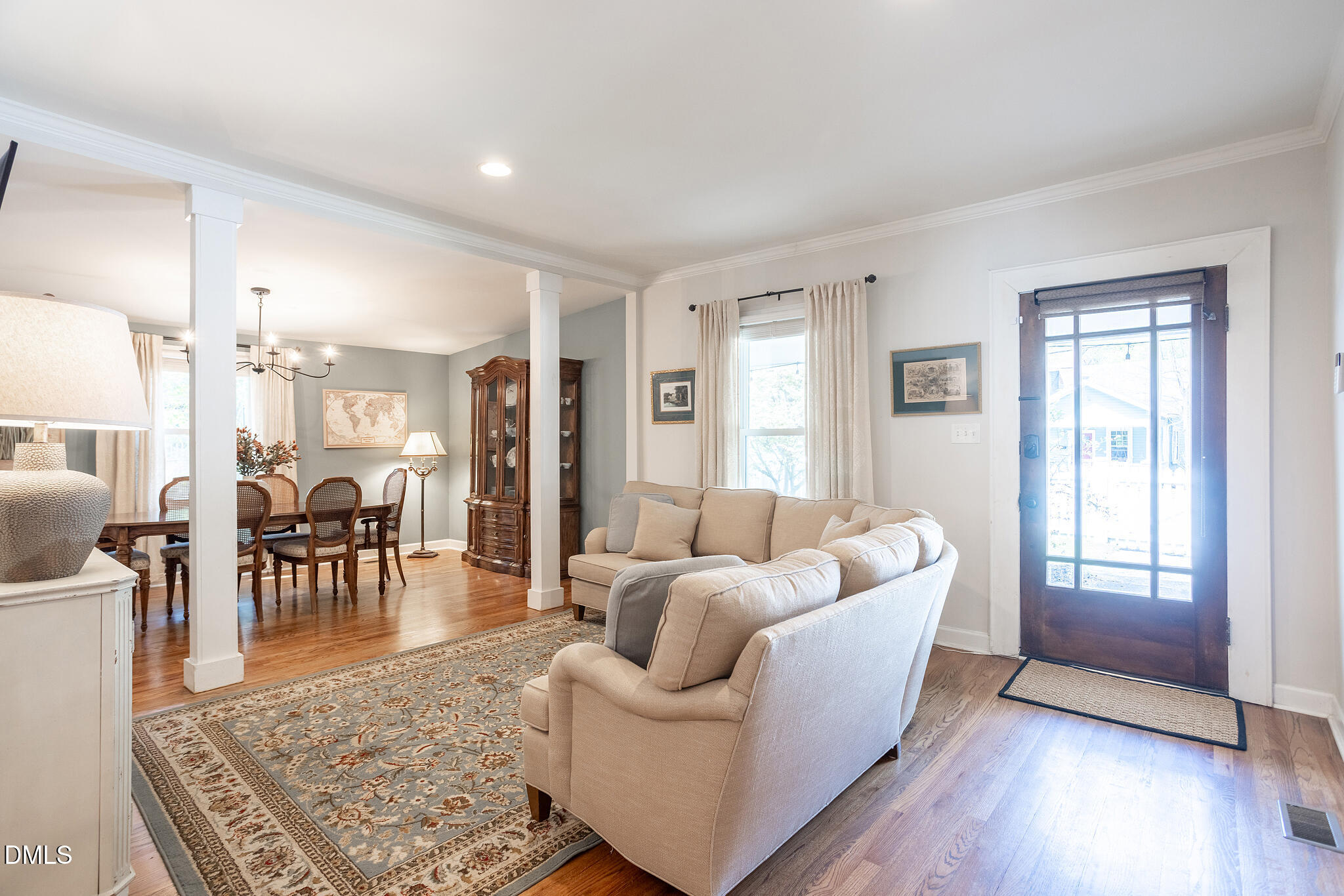 2203 Chapel Hill Road Durham, NC 27707 - Photo 8 of 27 Living Room to Dining Room