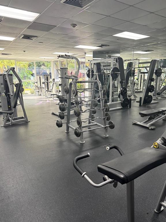850 North Miami Avenue, Unit W703 Miami, FL 33136 - Photo 36 of 38 a gym room with gym equipment