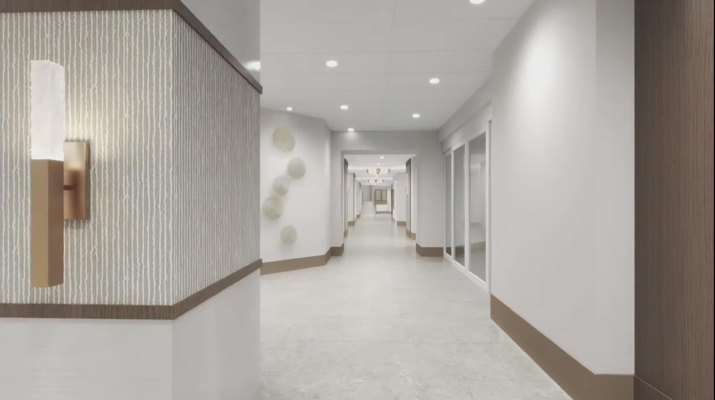 4101 North Ocean Boulevard, Unit 703 Boca Raton, FL 33431 - Photo 21 of 31 a view of hallway with a large window