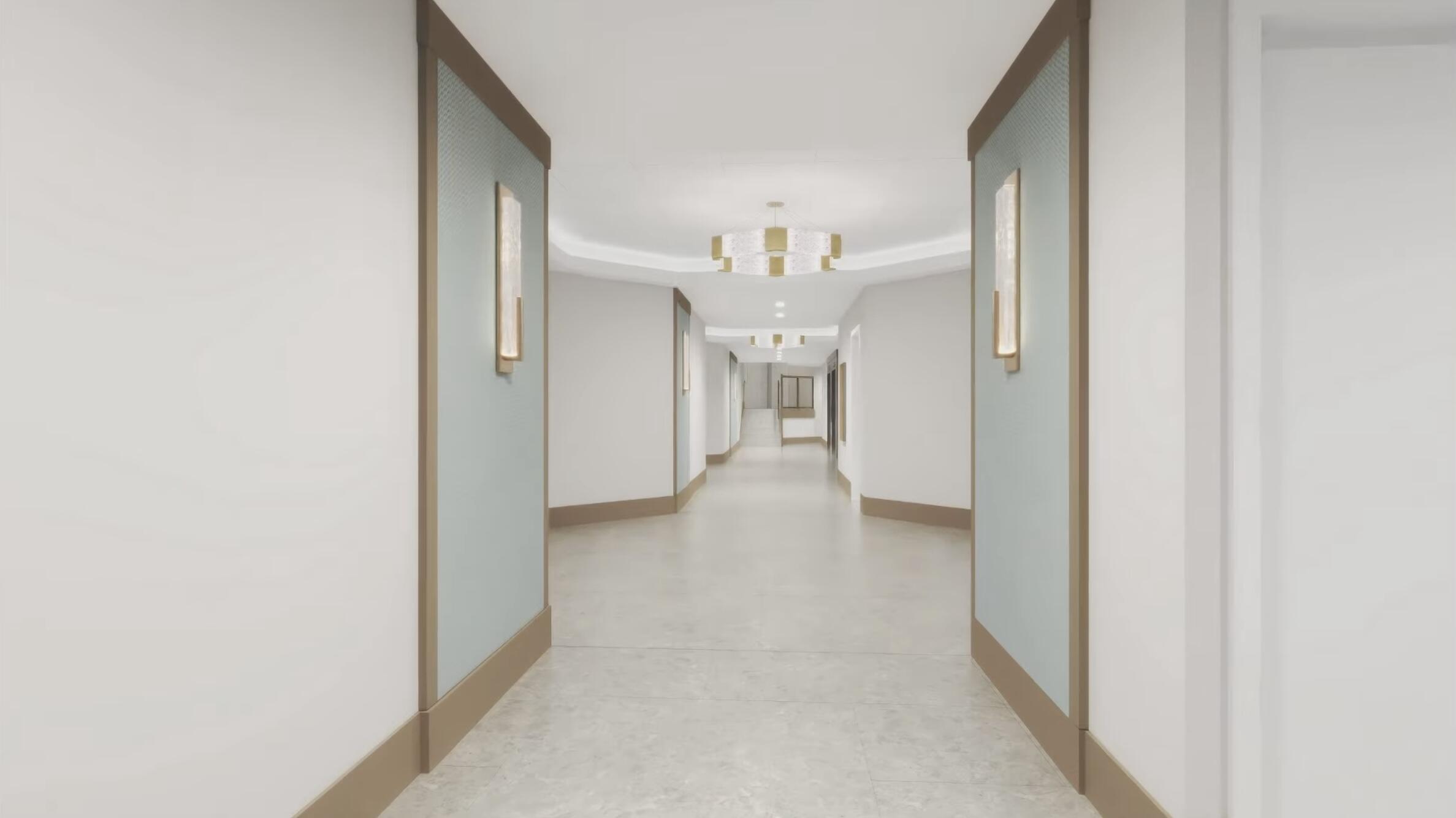 4101 North Ocean Boulevard, Unit 703 Boca Raton, FL 33431 - Photo 23 of 31 a view of a hallway with bathroom and a sink