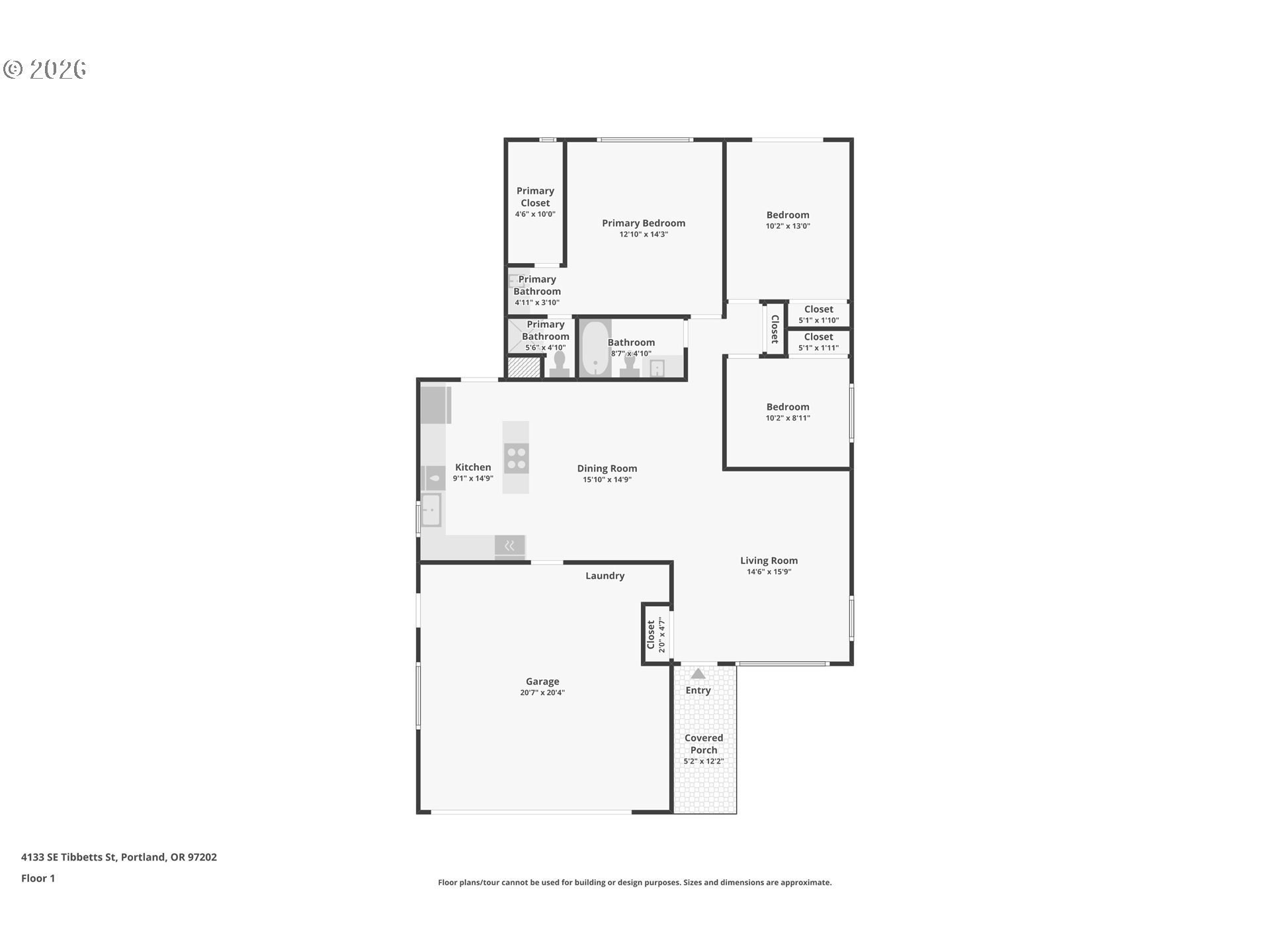 4133 Southeast Tibbetts Street Portland, OR 97202 - Photo 35 of 35 a picture of a floor plan
