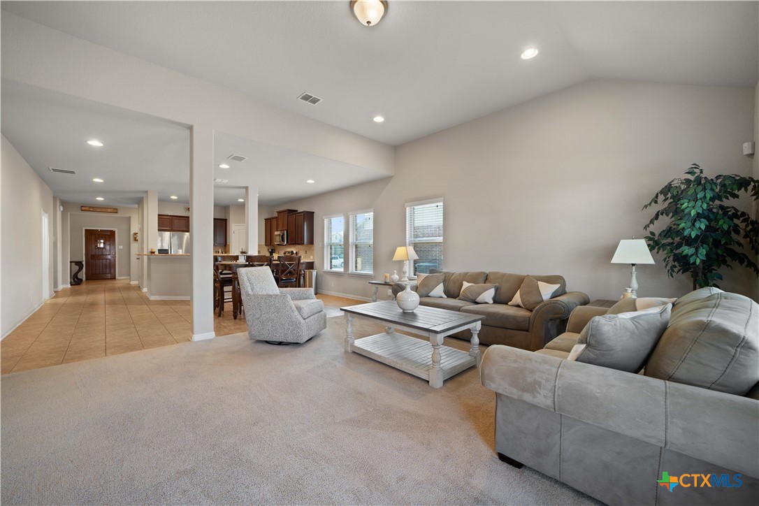 232 Albarella Cibolo, TX 78108 - Photo 18 of 42 a living room with furniture and a large window