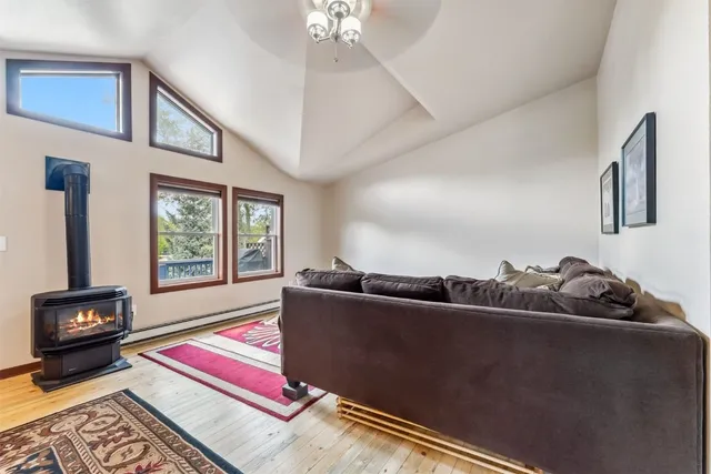 a living room with furniture and window