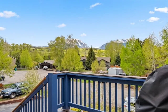a view of a balcony with outdoor space