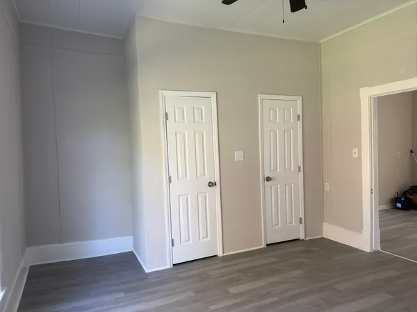 a backyard of a house