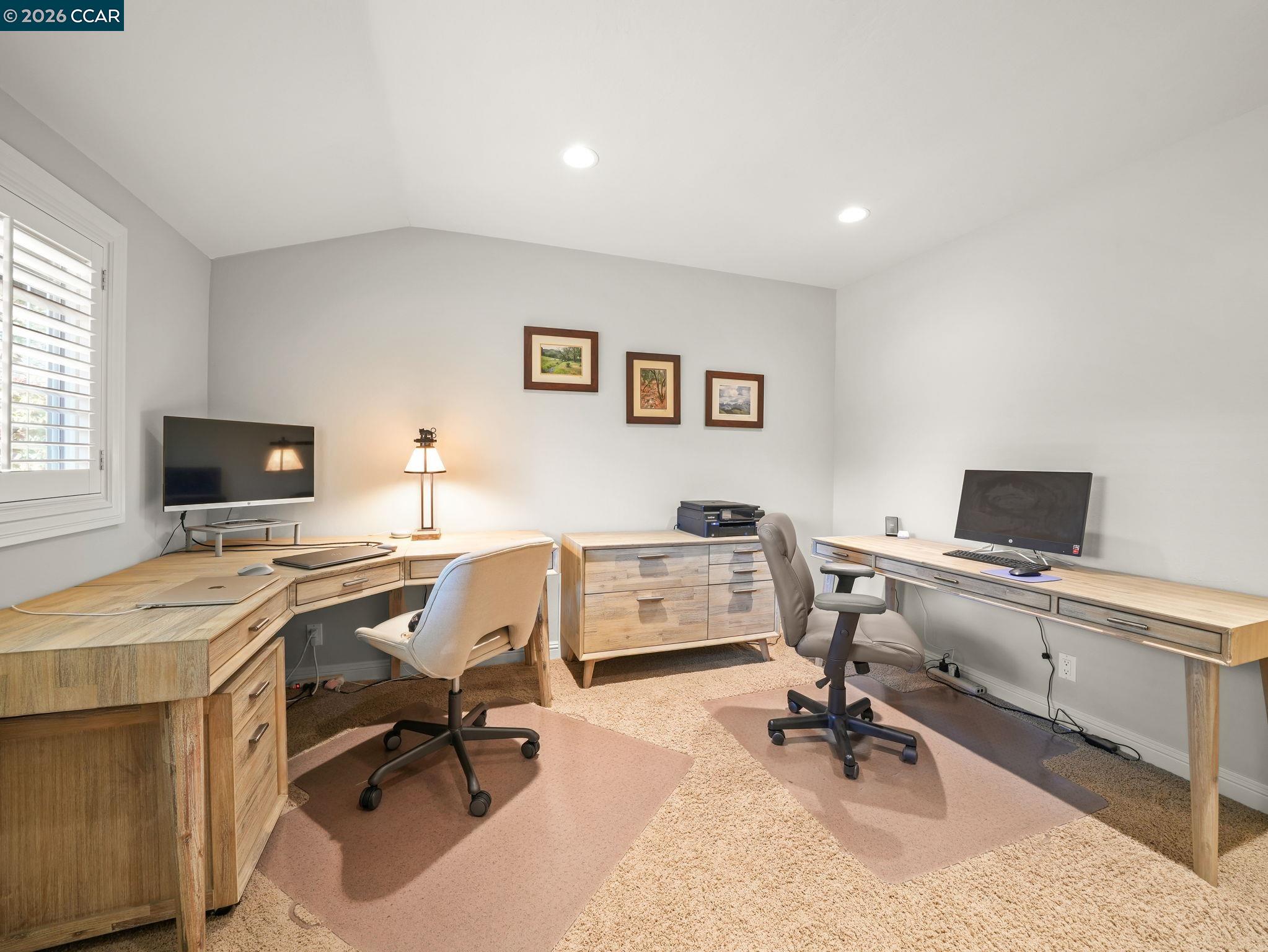 5900 High Street Clayton, CA 94517 - Photo 23 of 46 a view of a workspace with furniture and a window