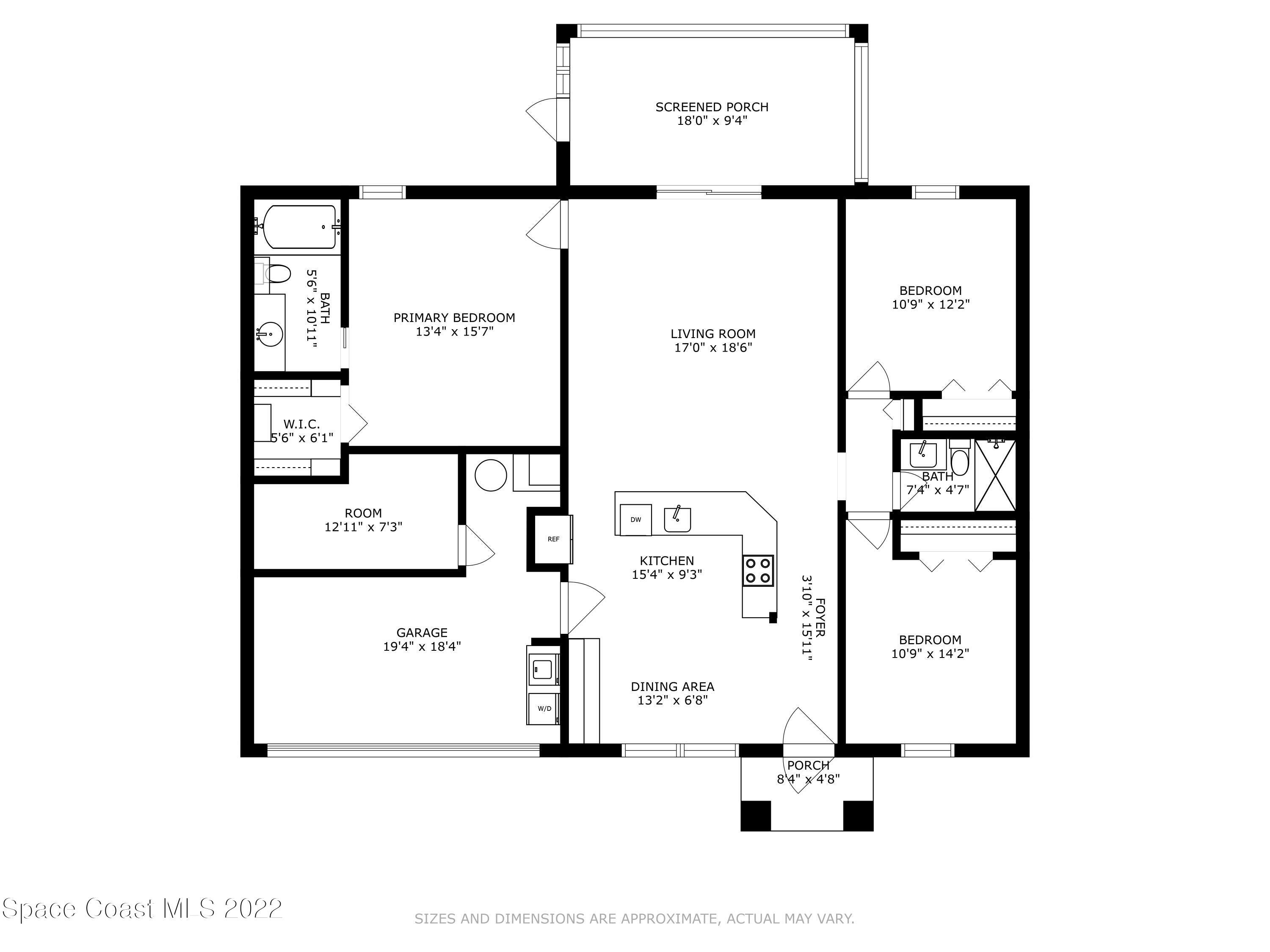 816 Tedder Road Southeast Palm Bay, FL 32909 - Photo 18 of 18 16_816TedderRd_401_FloorPlan_HiRes