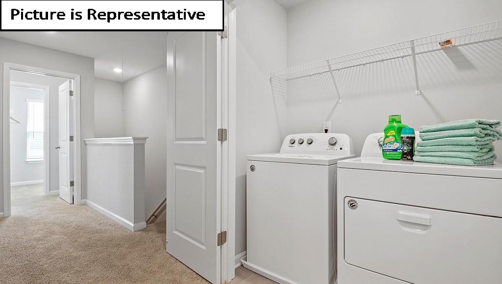 7012 North Mill Road Charlotte, NC 28216 - Photo 14 of 26 a utility room with closet dryer and washer