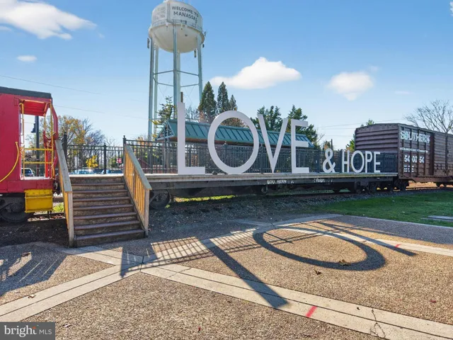 a view of a building with a garden
