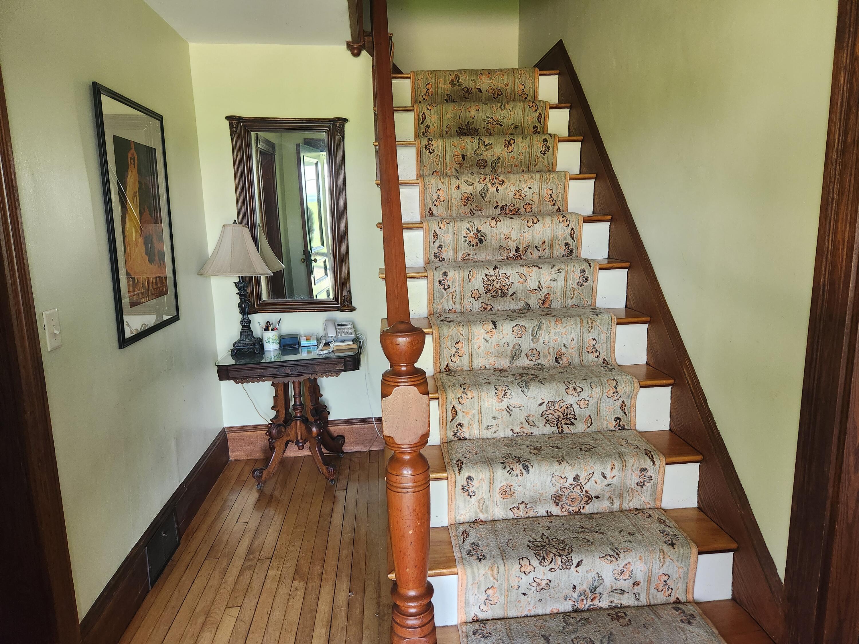 286 Staples Hill Road Canton, ME 04221 - Photo 25 of 118 Original staircase