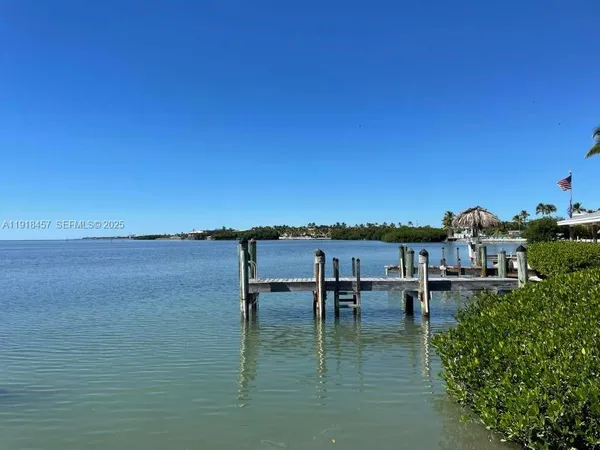 a view of a lake with houses