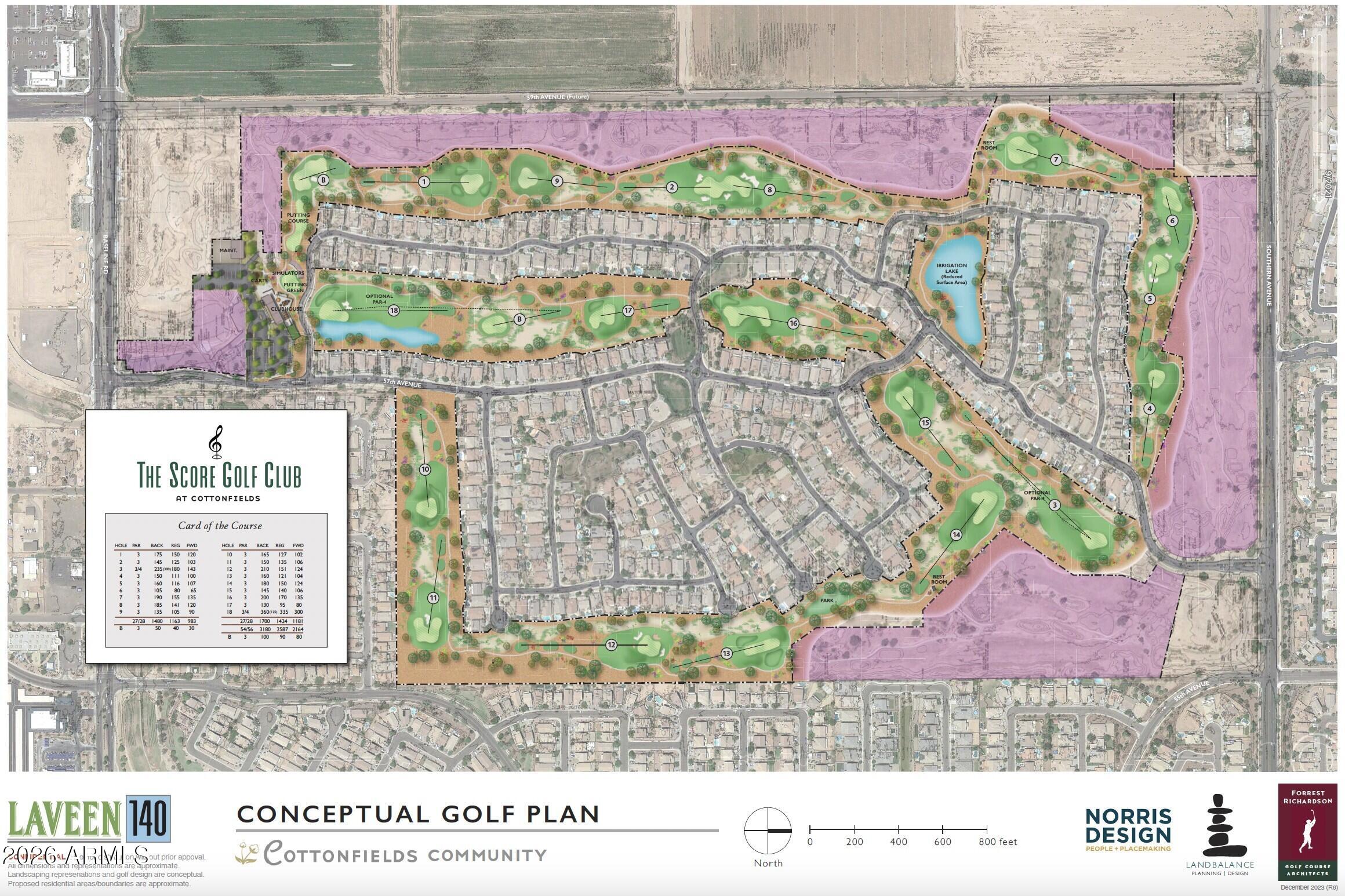 5507 West Carson Road Laveen, AZ 85339 - Photo 49 of 49 Conceptual golf plan for Cottonfields