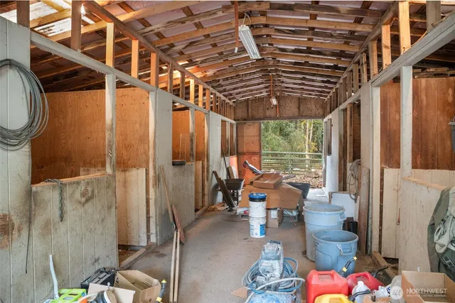 a room with furniture