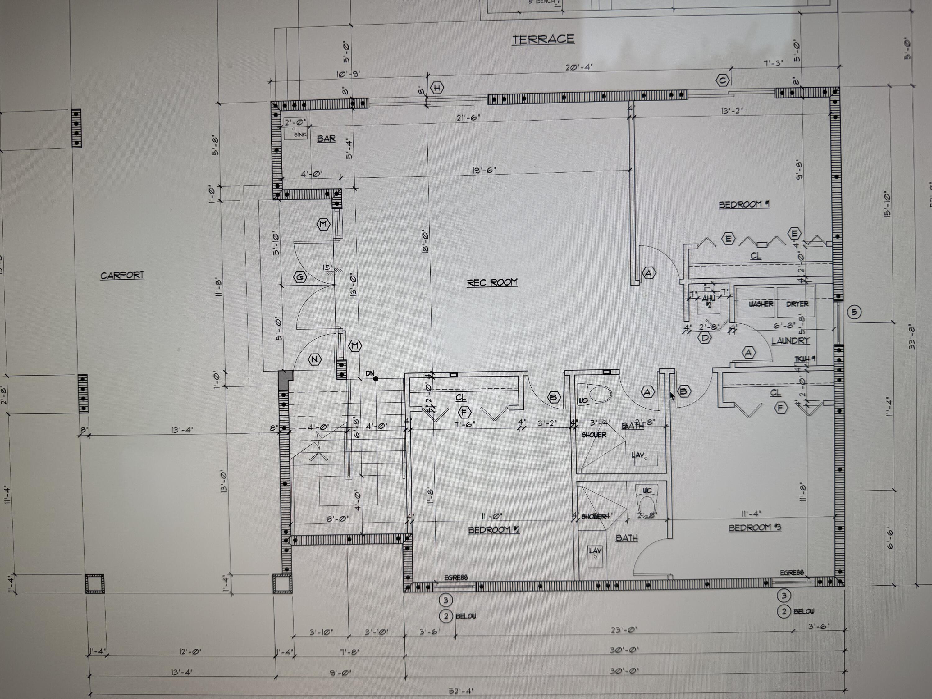 109 Point Pleasant Drive Key Largo, FL 33037 - Photo 57 of 58 LOWER LEVEL LAYOUT