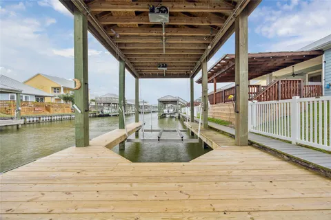 a view of a lake with a house