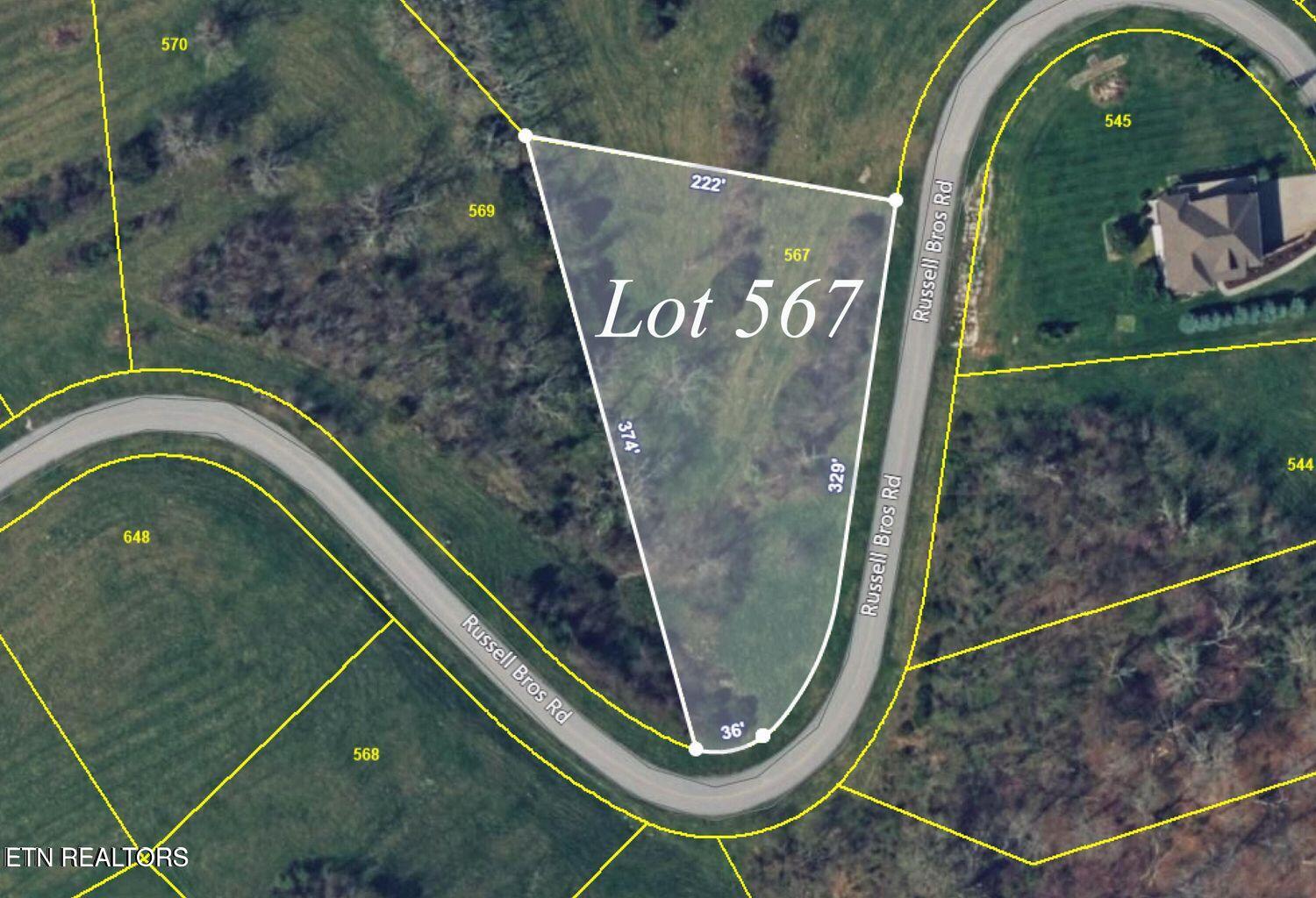 Lot 567 Russell Brothers Road Sharps Chapel, TN 37866 - Photo 3 of 11 tax map
