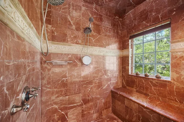 a bedroom with a bed and furniture