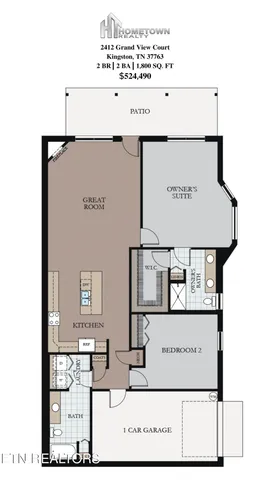 $479,900 | 2412 Grand Vw Court, Kingston, TN 37763