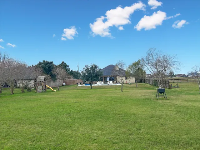 a view of a green field