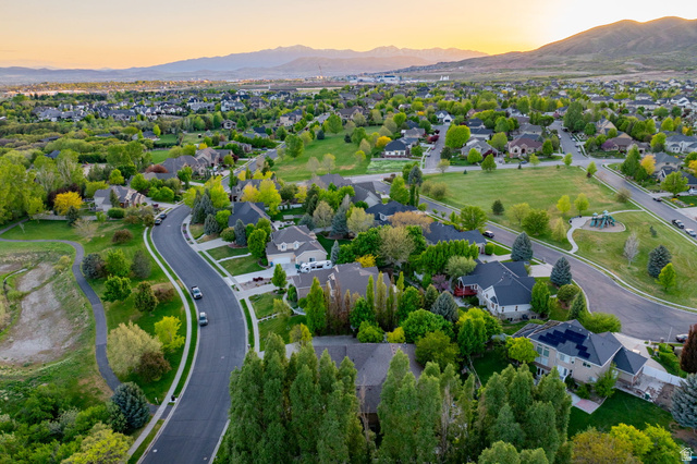 6208 West Bull River Road Highland, UT 84003 - Photo 88 of 90 Aerial perspective showcasing a residential community with mature landscaping