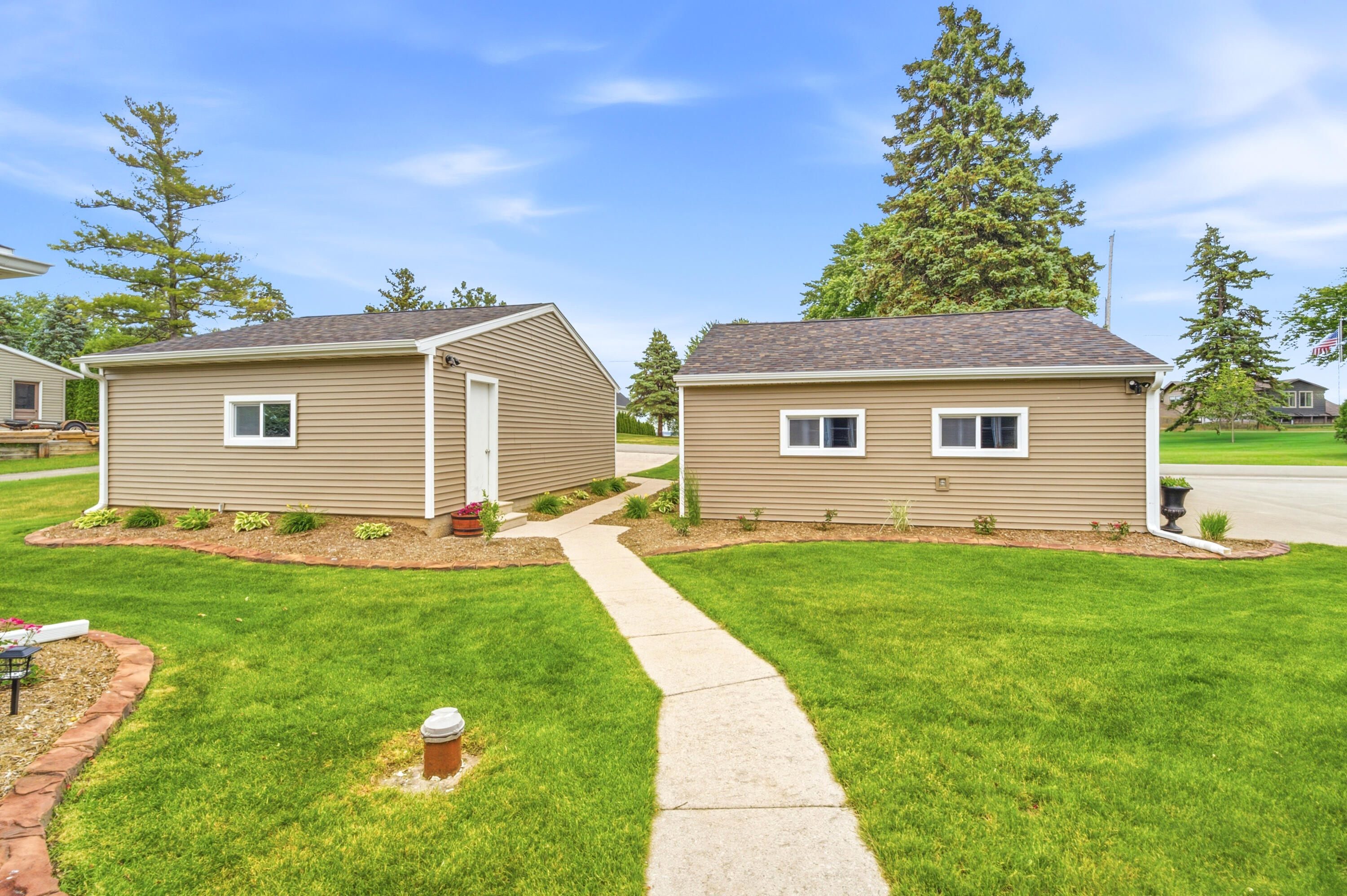 6121 Black Wolf Point Road Black Wolf, WI 54902 - Photo 70 of 85 View of Garages from House