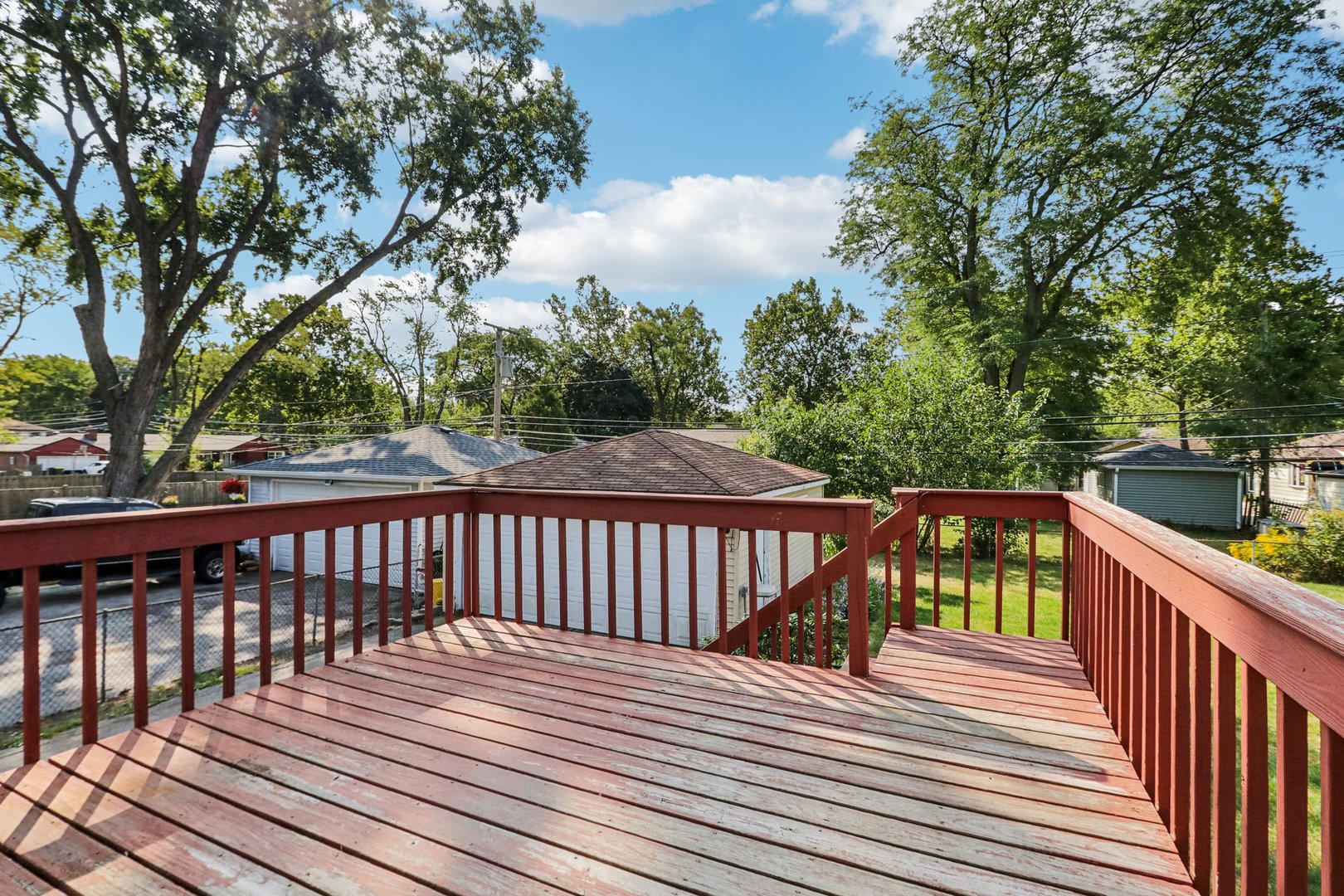 2405 Martin Lane Rolling Meadows, IL 60008 - Photo 19 of 22 a view of deck with wooden floor and fence