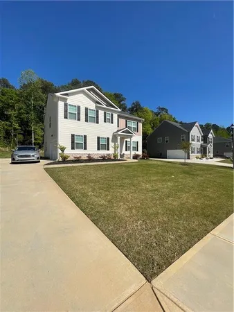 a backyard of a house