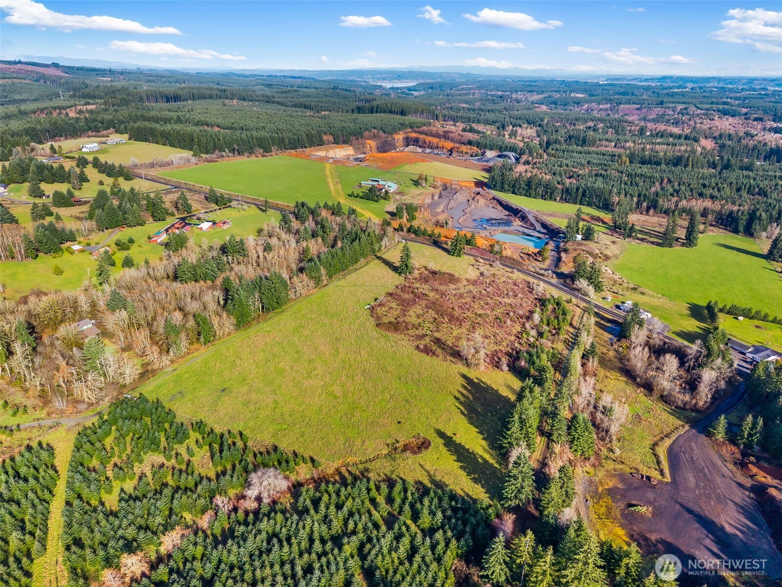 a view of a city with an ocean