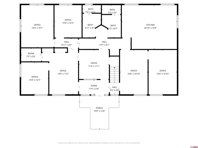 $1,056 | 484 Turner Drive, Unit BLDG B 1ST FLOOR NORTH SIDE OFFICES, Durango, CO 81303
