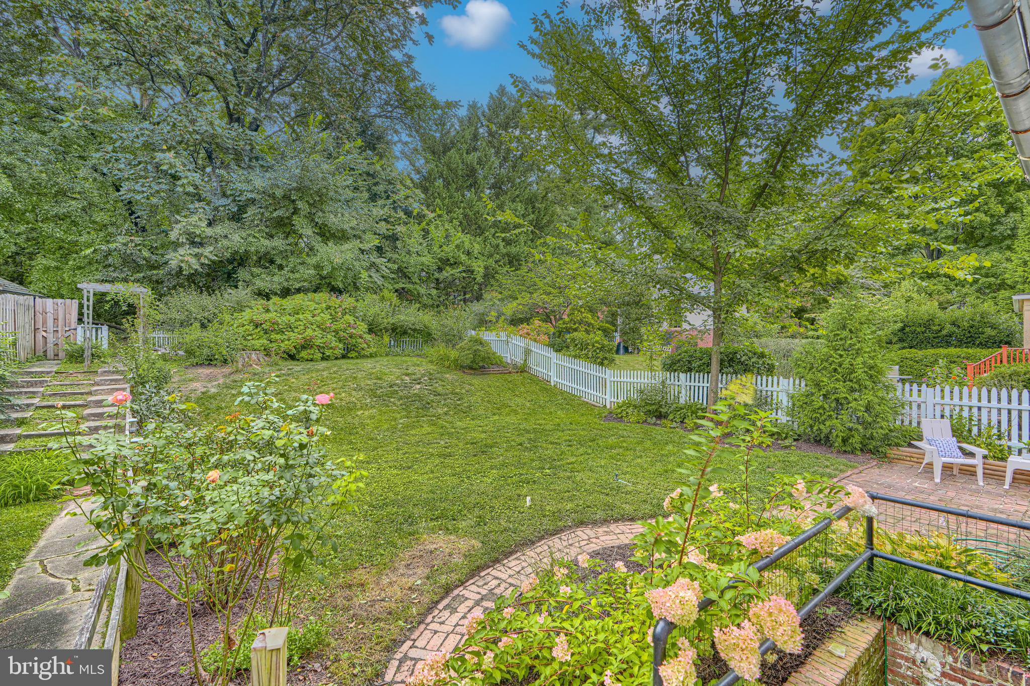 4206 Wickford Road Baltimore, MD 21210 - Photo 49 of 70 Backyard with manicured lawn and gardens