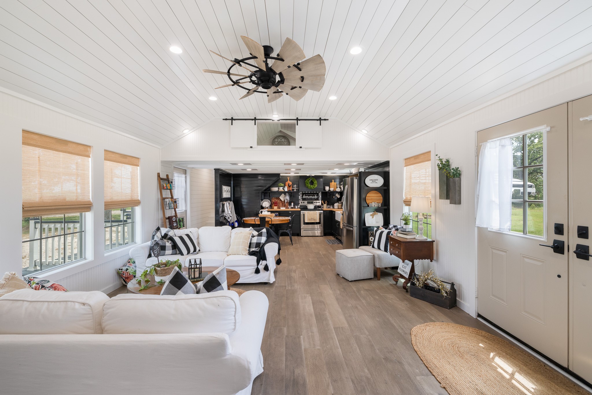 0 Goehring Road Ledbetter, TX 78946 - Photo 2 of 27 a living room with furniture ceiling fan and a large window
