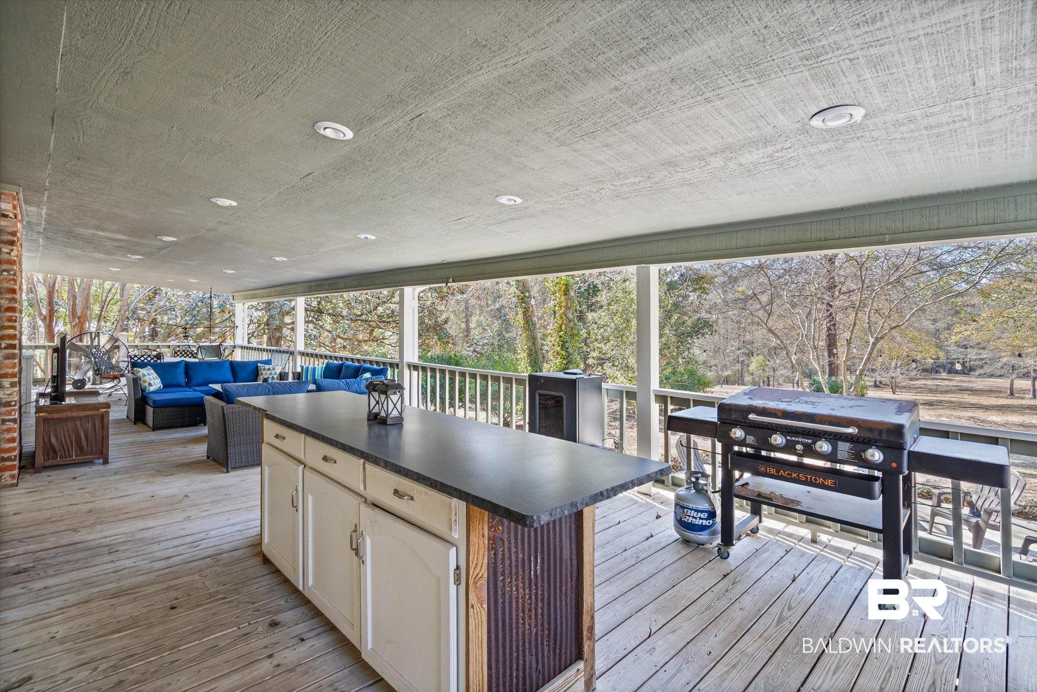 31369 Blakeley Way Daphne, AL 36527 - Photo 18 of 38 Wooden deck featuring an outdoor kitchen and area to lounge