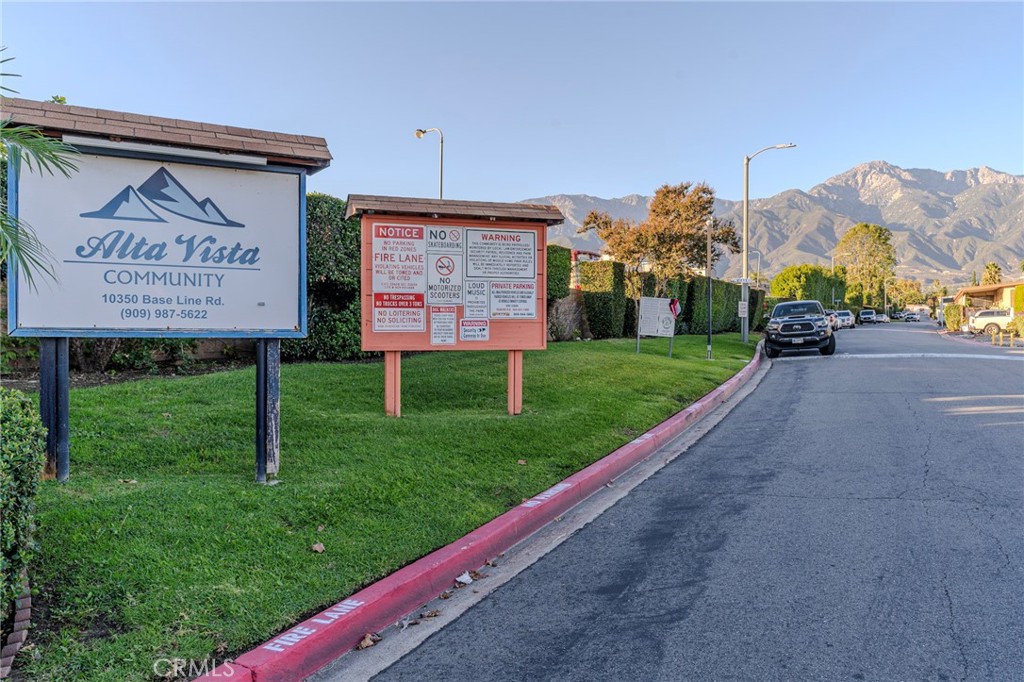 10350 Base Line Road, Unit 192 Rancho Cucamonga, CA 91701 - Photo 35 of 35 a view of a park with welcome board