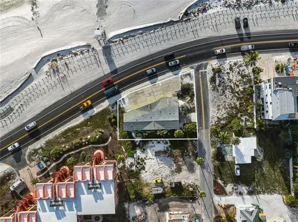 a view of street from the balcony